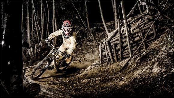 A Scott11 racer zooms downhill