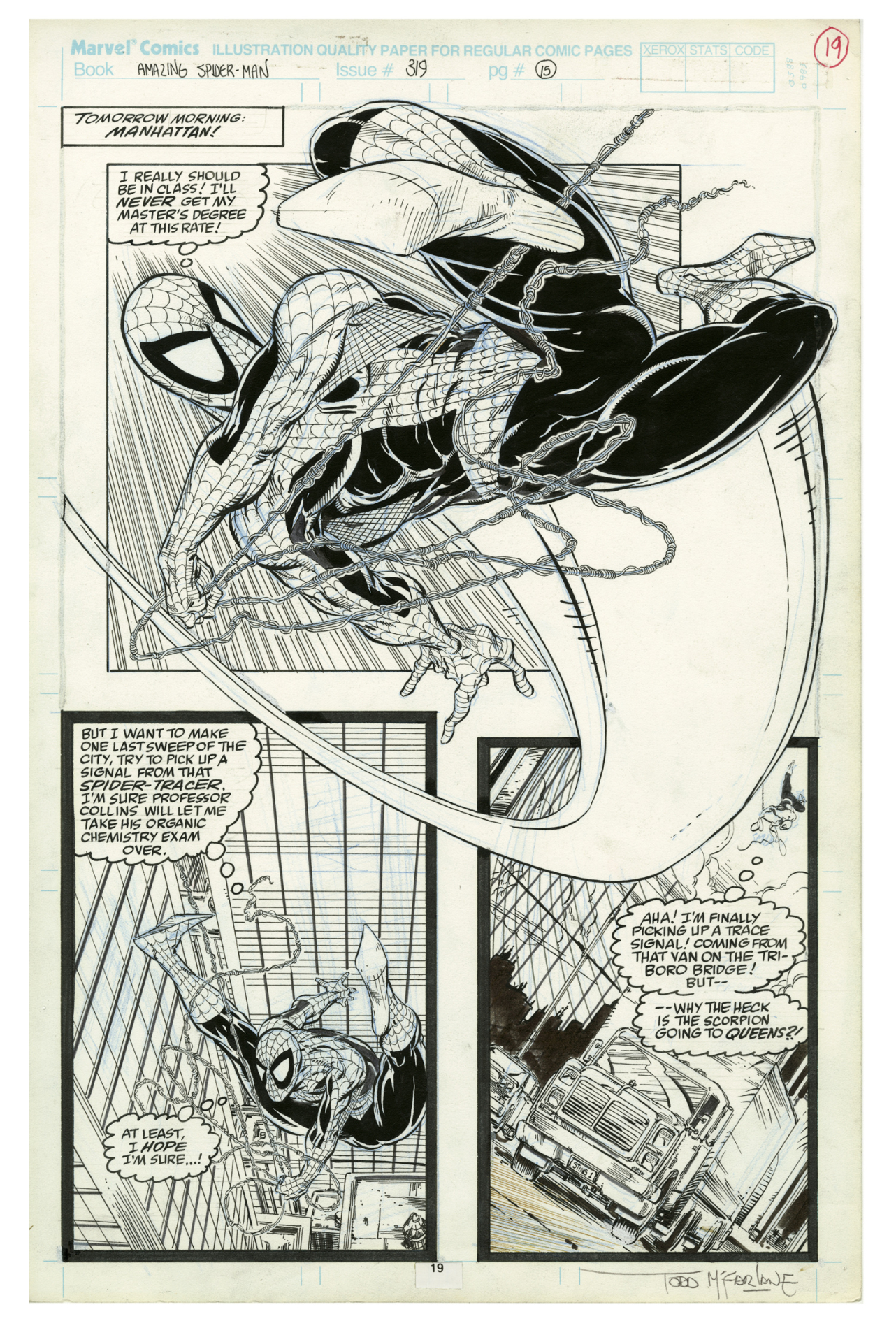 Edición de artista de Spider-Man de Todd McFarlane