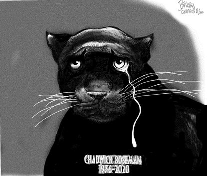 Editorial Cartoon U.S. Chadwick Boseman RIP Black Panther