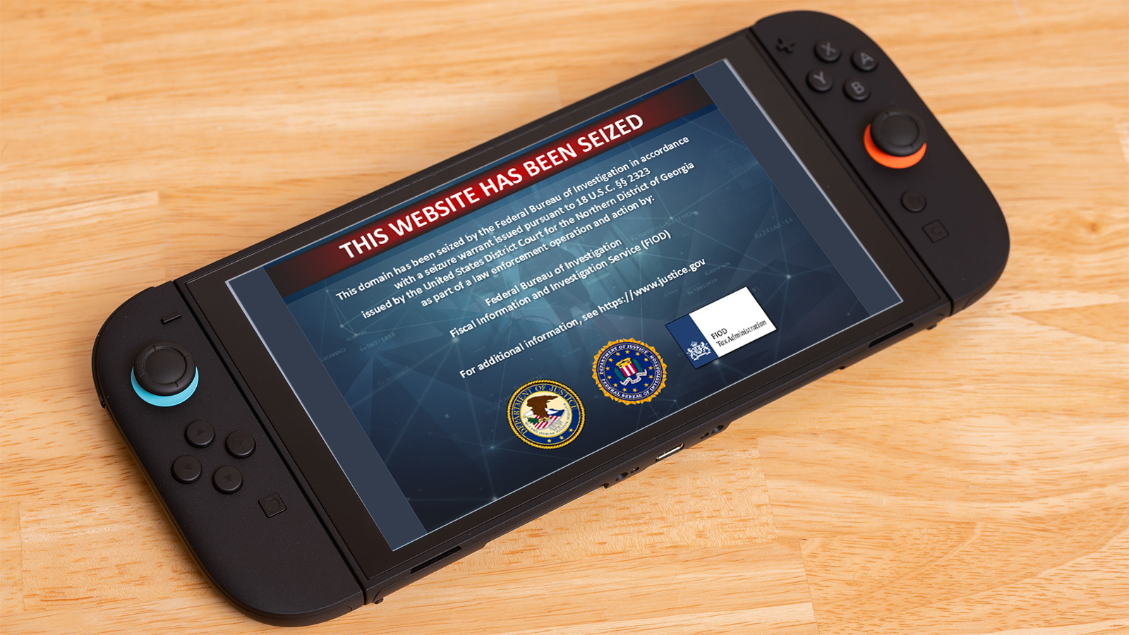 NSW2U website seized by the FBI