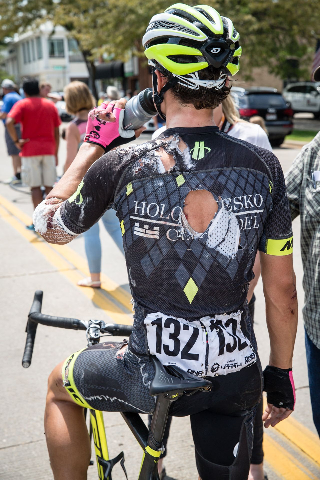 Robin Carpenter is a little worse for wear after stage 5 in Utah