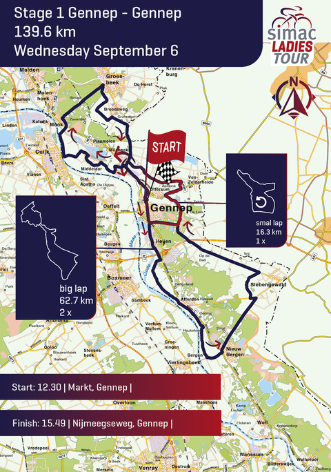 Simac Ladies Tour 2023 Route | Cyclingnews