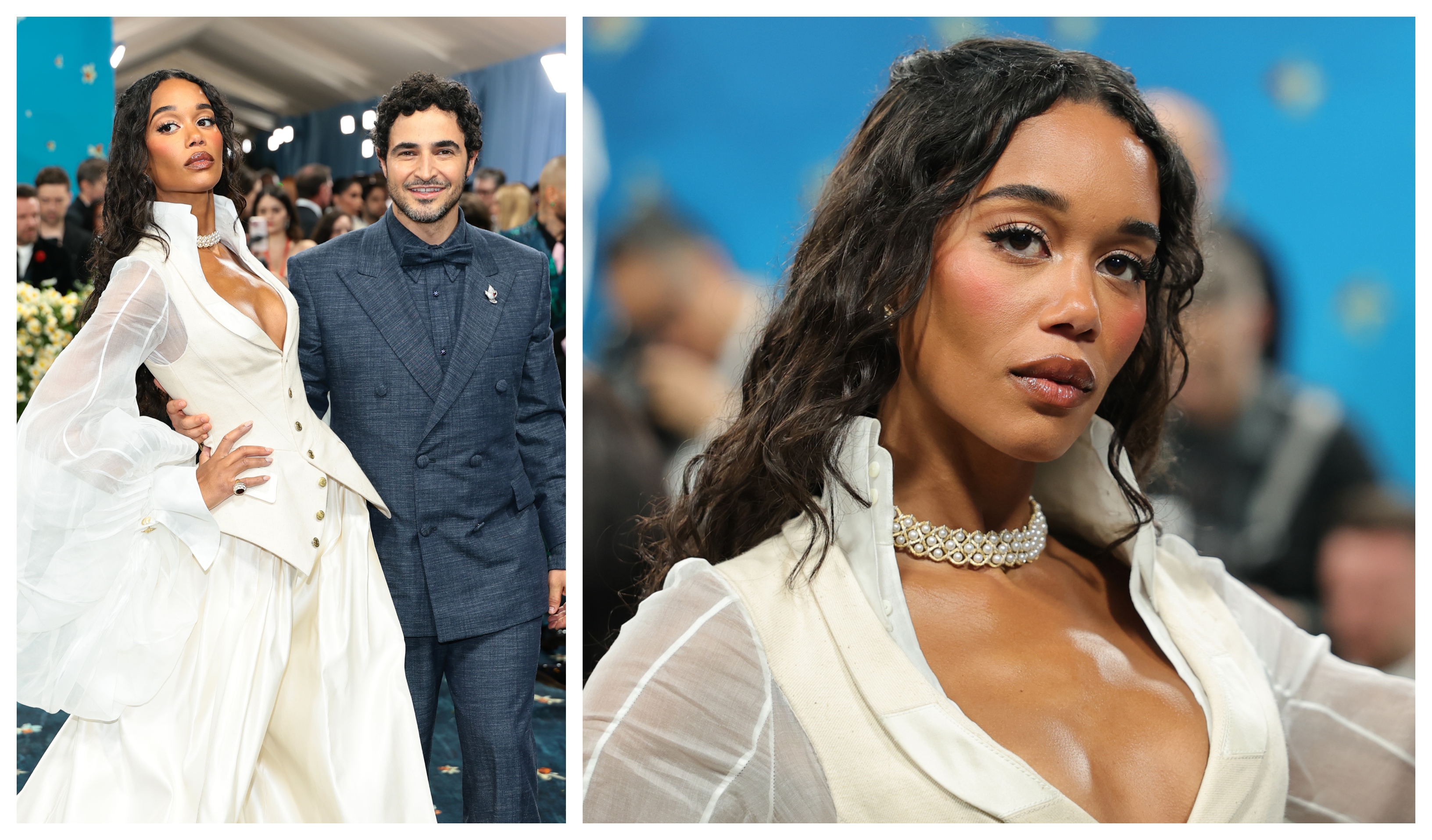 Laura Harrier and Zac Posen