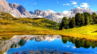 Landscape shot showing large depth of field