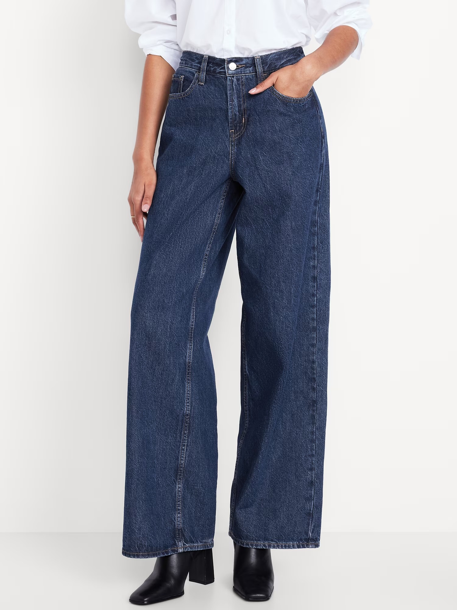 oldnavy, Mid-Rise Wow Baggy Wide-Leg Jeans (Were $37) 