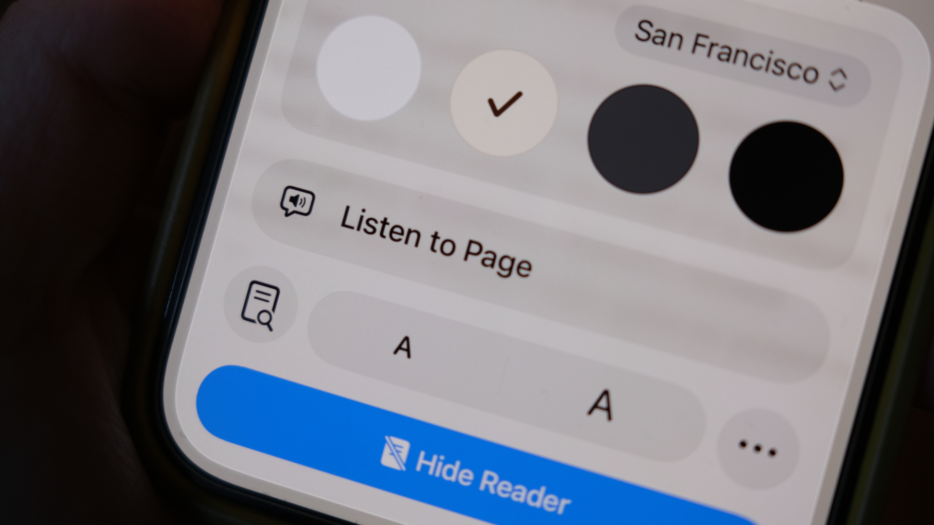 iPhone Listen to Page