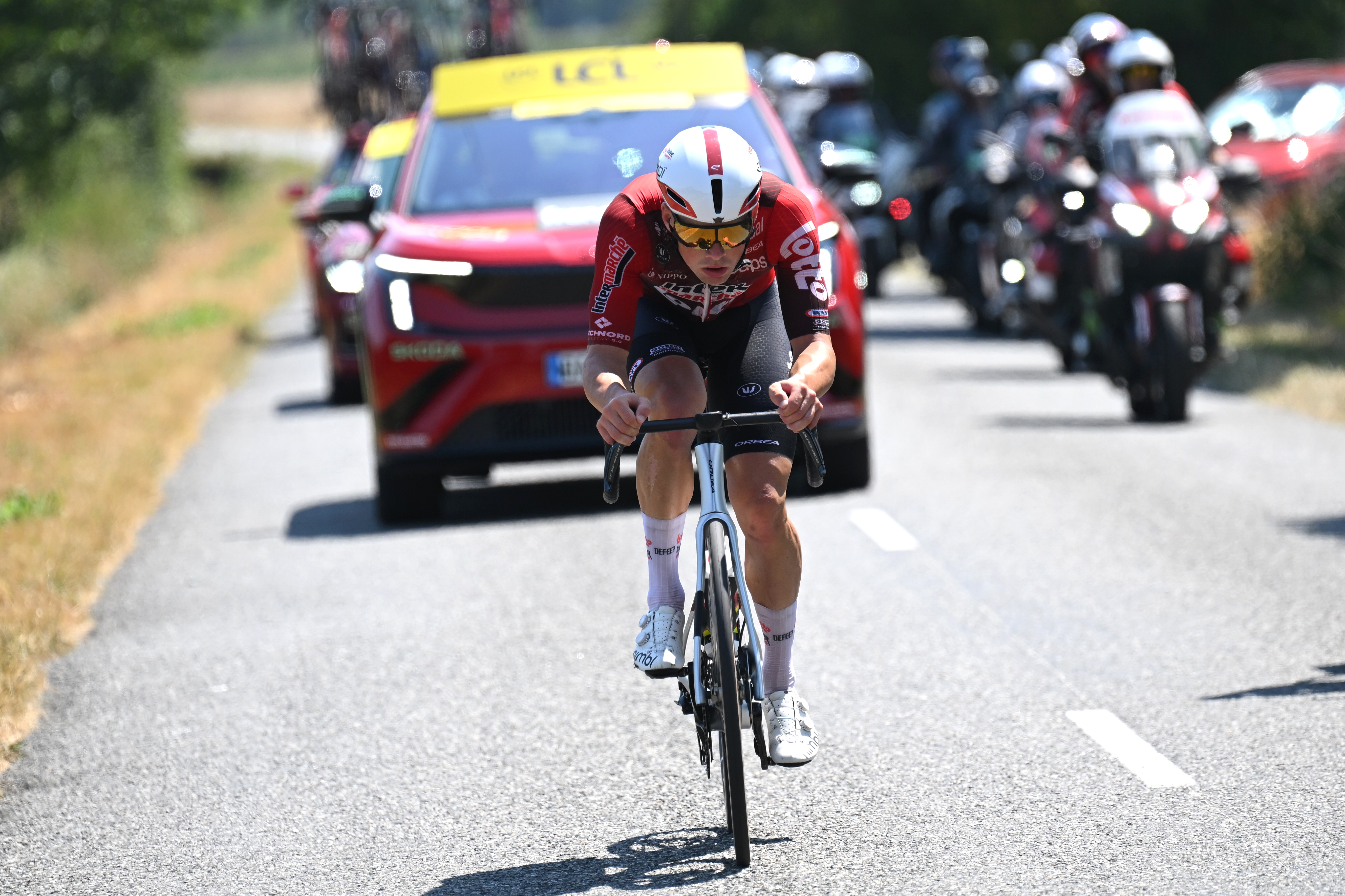 Baptiste Veistroffer at the Tour de France