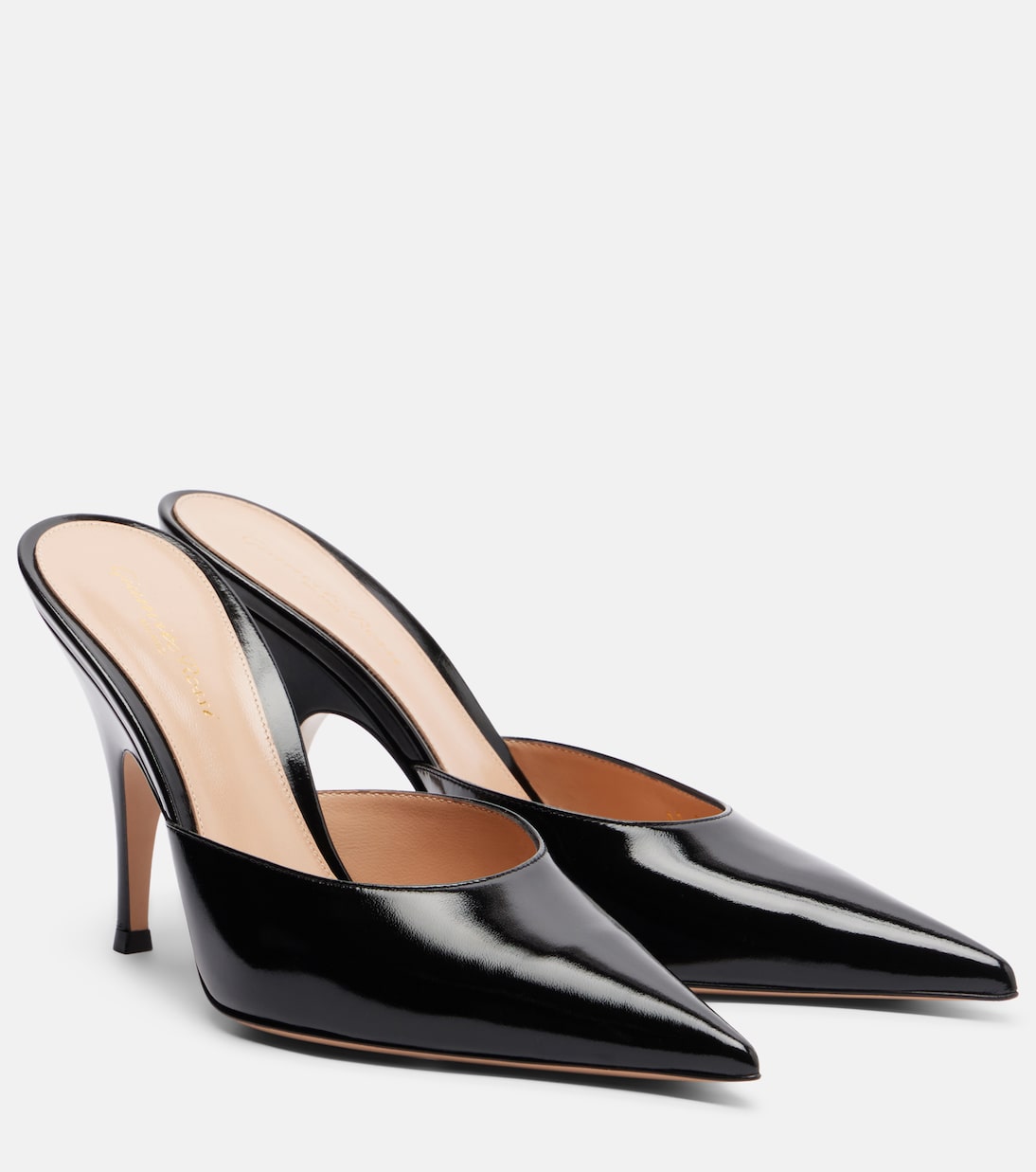 Leather Mules in Black - Gianvito Rossi