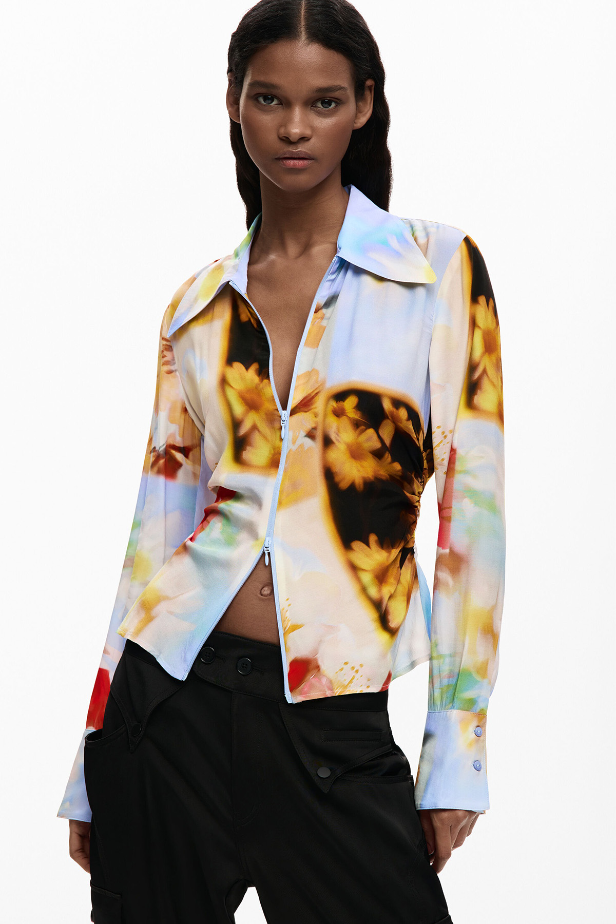 desigual Flowy floral shirt