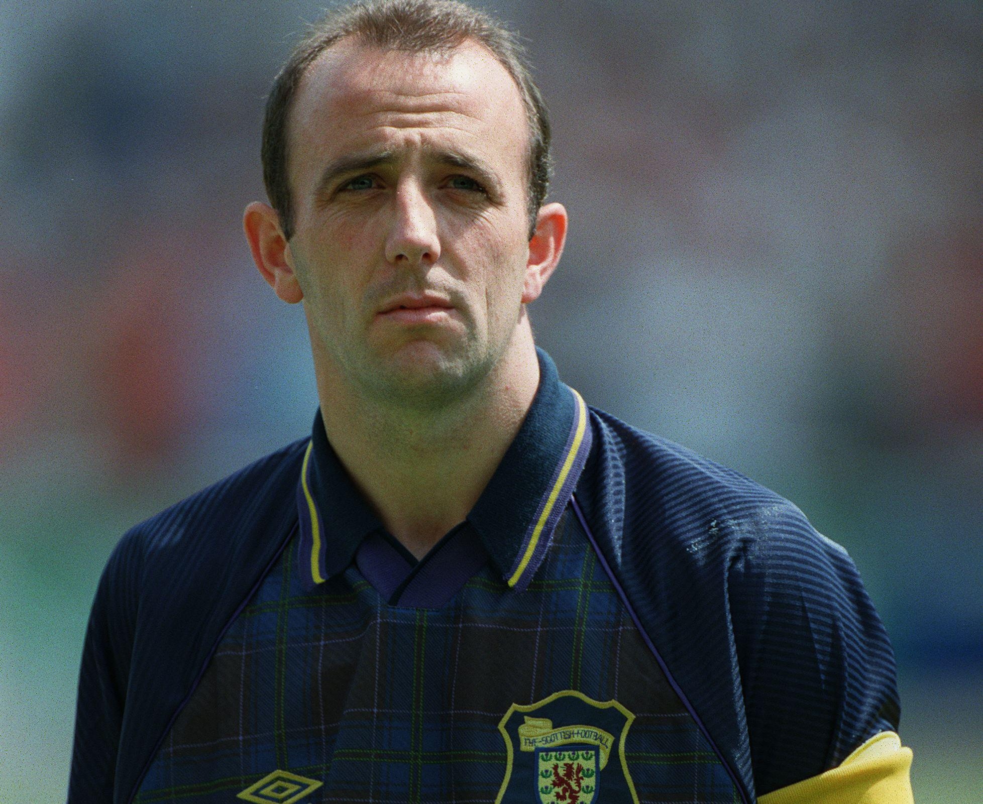 Scotland captain Gary McAllister at Euro 96