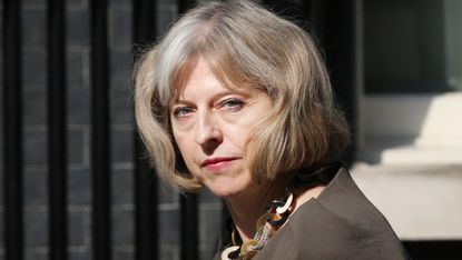 Britain&amp;#039;s Home Secretary Theresa May 