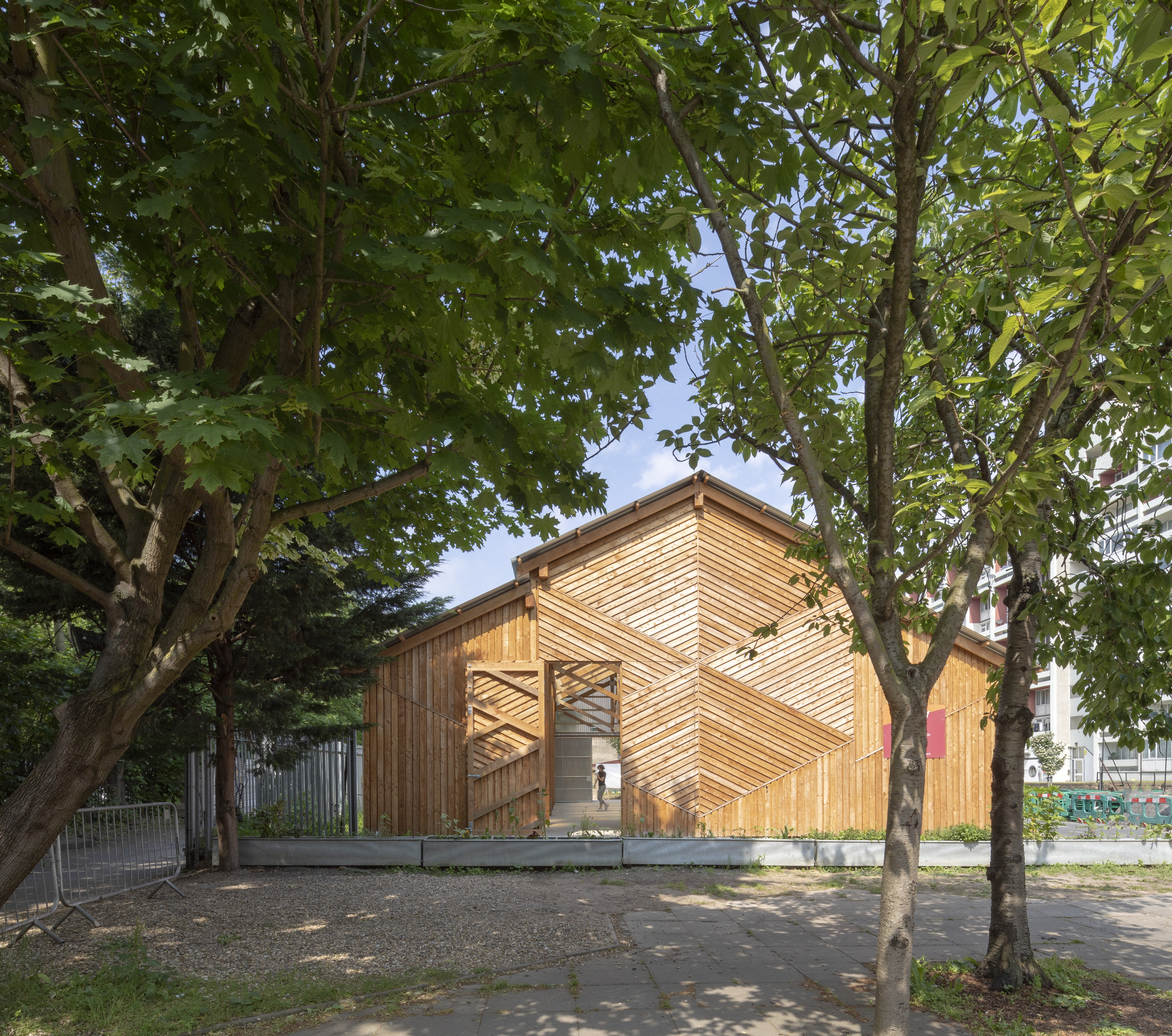 Exterior of farm building