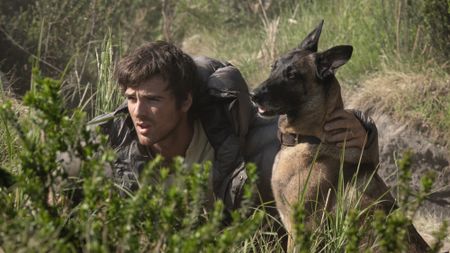 Jacob Elordi as Hig and Jasper in 20th Century Studios' THE DOG STARS