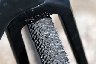 Photo of gravel tyre tread