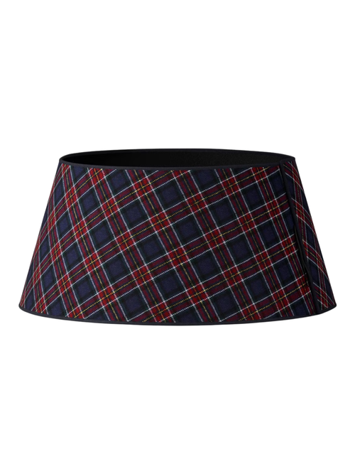 Christmas Roll Up Plaid Tree Collar