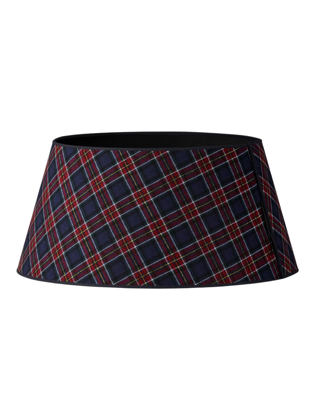 Christmas Roll Up Plaid Tree Collar