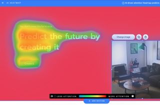 Zyro's heatmap tool in use