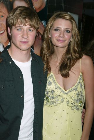Benjamin McKenzie and Mischa Barton during The Cast of the Fox TV Series "The O.C." YM Cover Party at LQ in New York City, New York, United States.