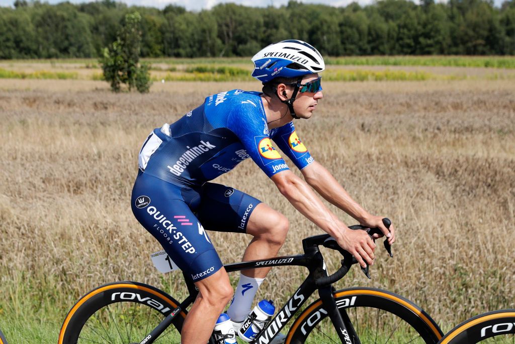 CHELM POLAND AUGUST 09 Joo Almeida Pedro Gonalves of Portugal and Team Deceuninck QuickStep during the 78th Tour de Pologne 2021 Stage 1 a 216km stage from Lublin to Chem 212m TourdePologne TDP2021 UCIWT on August 09 2021 in Chelm Poland Photo by Bas CzerwinskiGetty Images