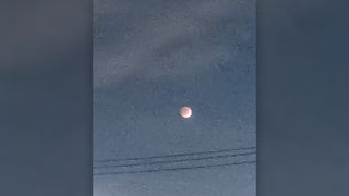 Partial lunar eclipse from Japan