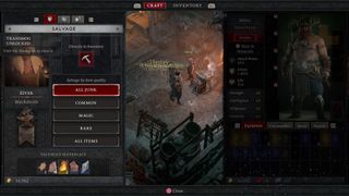 Diablo 4 salvaging gear at blacksmith to get materials