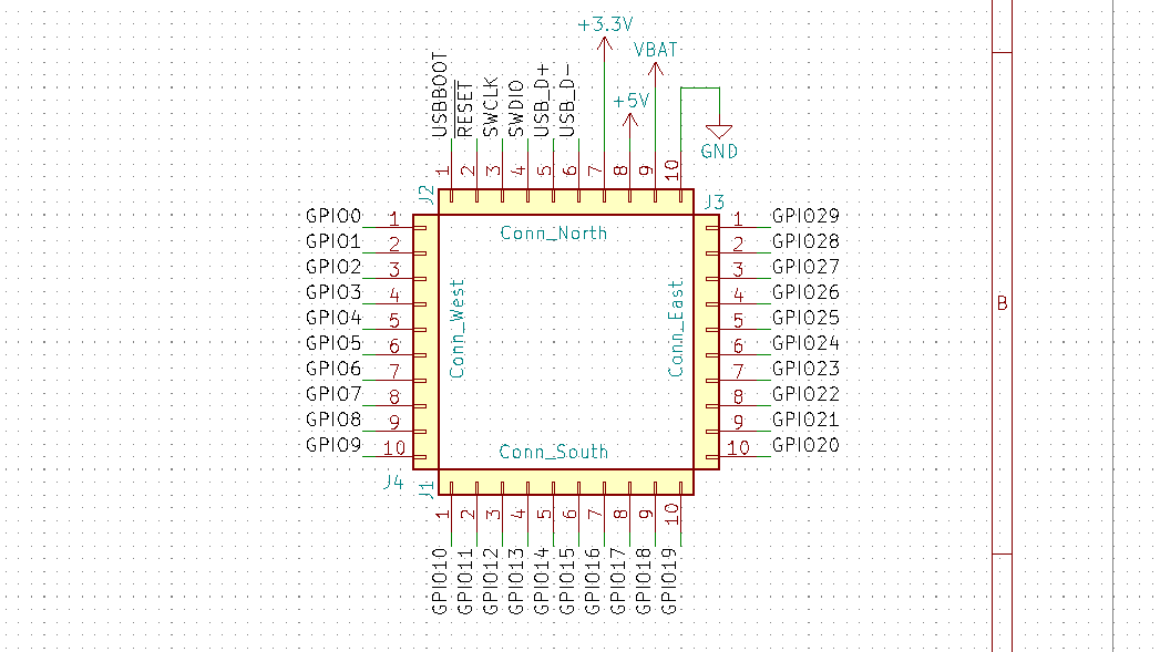 RP2040 Stamp pinout
