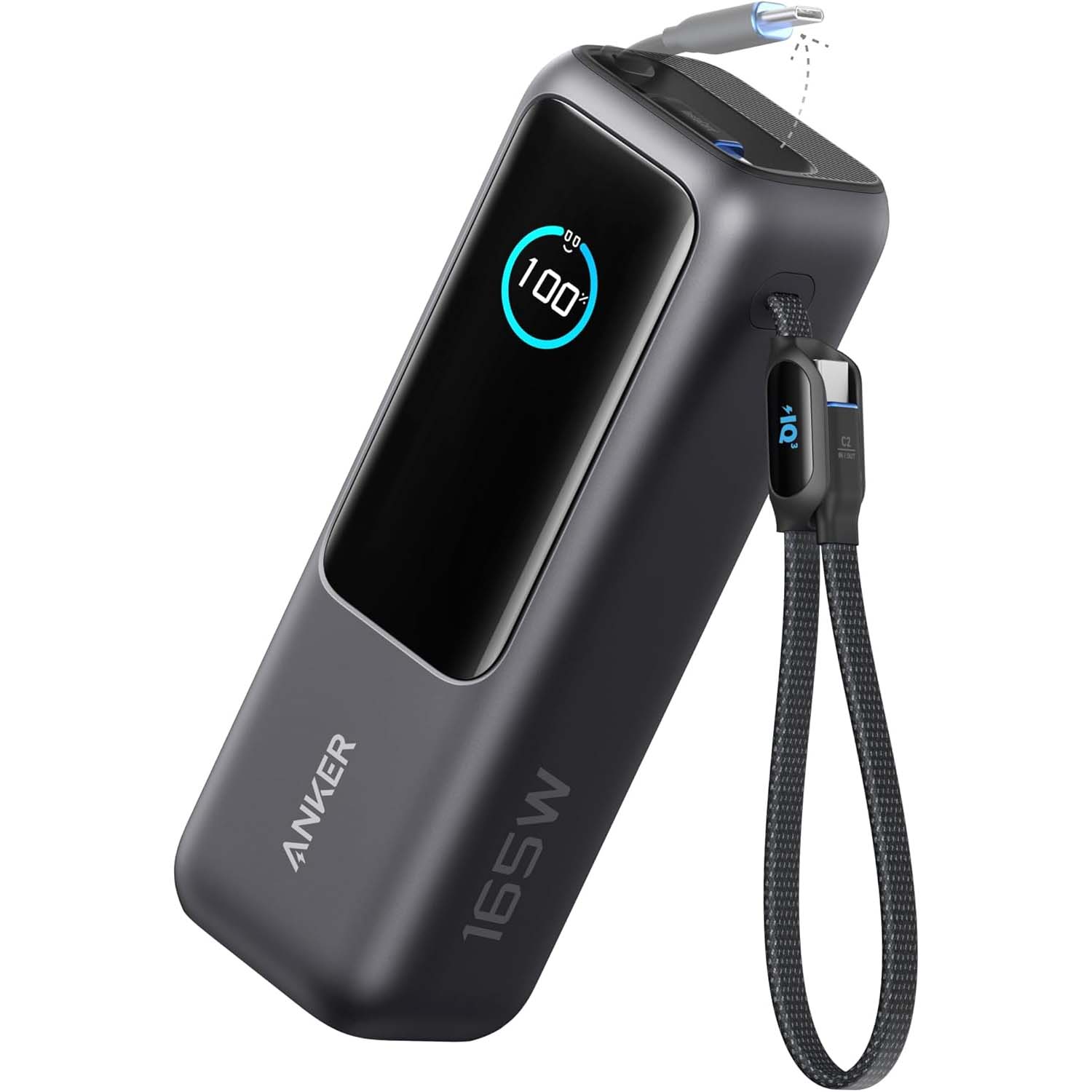 Anker Laptop Power Bank 25,000 mAH on a white background. 