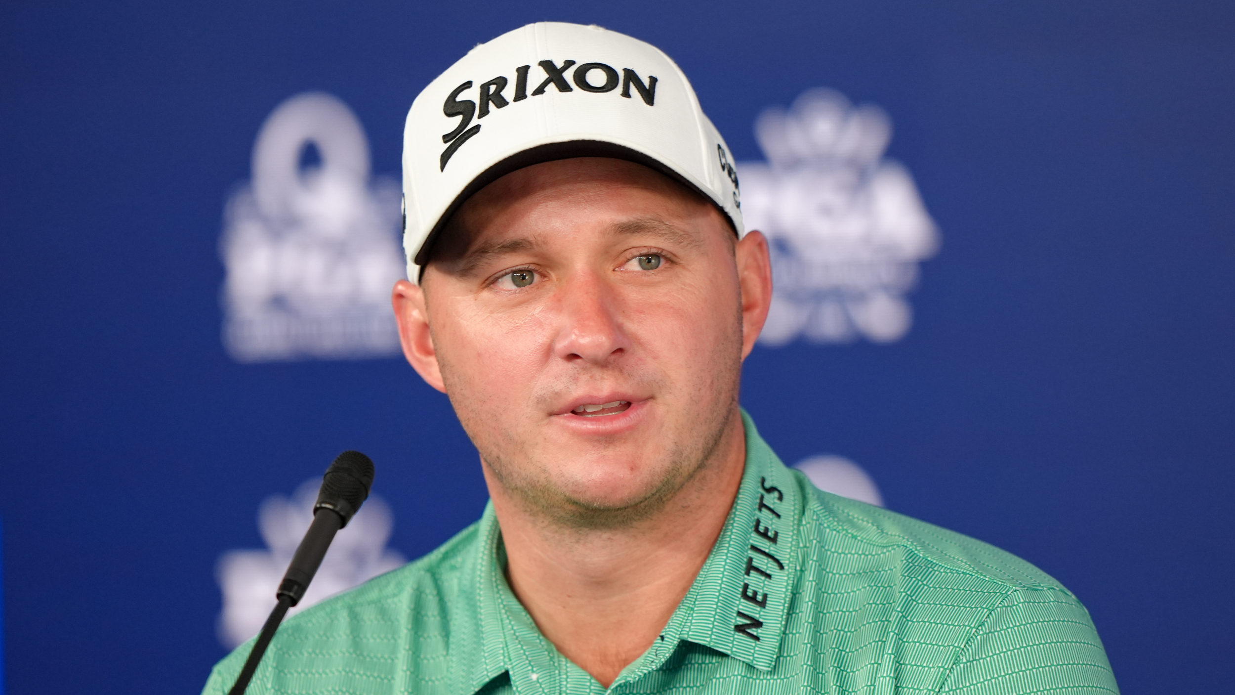Sepp Straka talks to the media ahead of the PGA Championship 