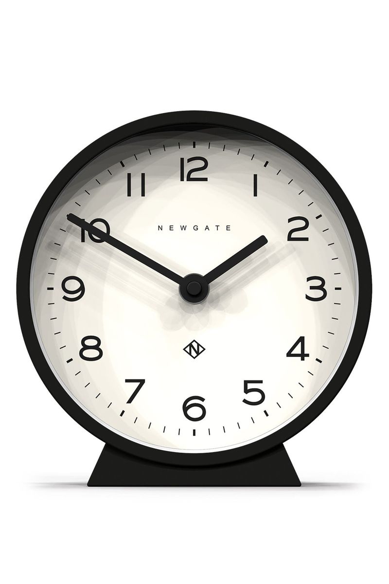 Newgate Echo M Mantel Clock in Cave Black at Nordstrom