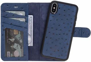 Burkley Carson 2-in-1 Leather Wallet iPhone Case