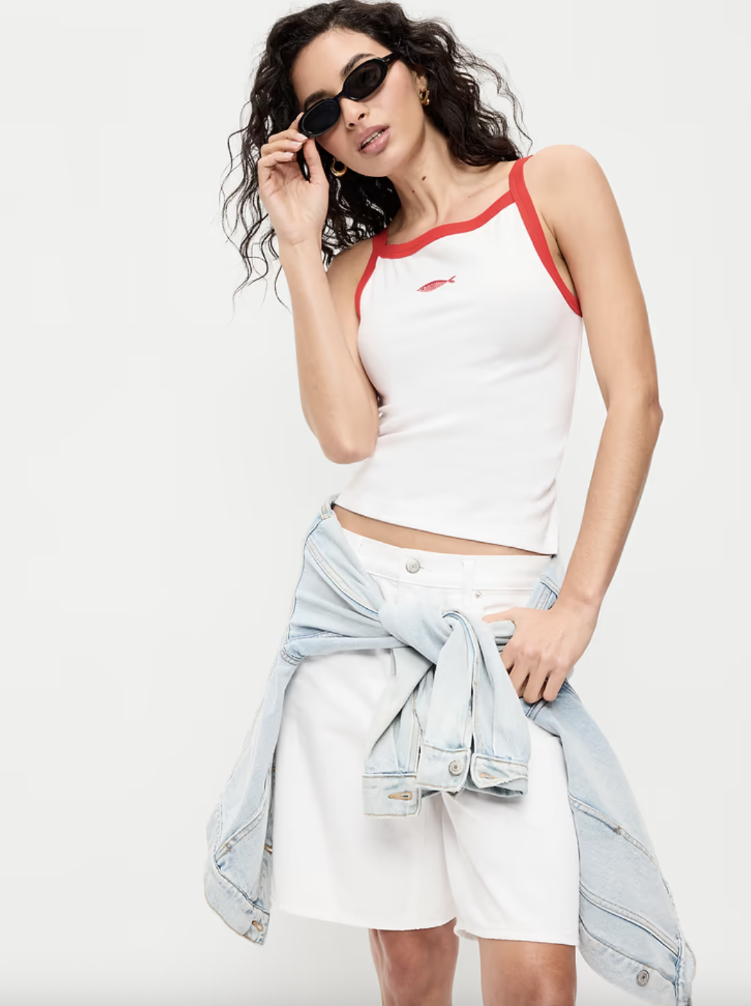 Old Navy Snug Apron-Neck Tank Top