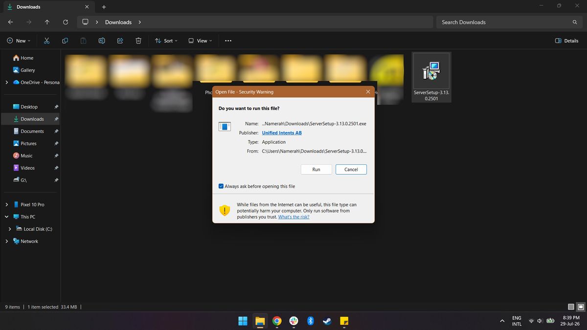 Unified Remote remote mouse app setup on Windows PC