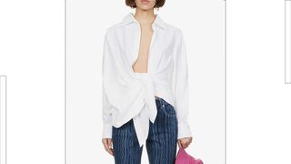 This shirt from Jacquemus is one of the best white shirts to buy now