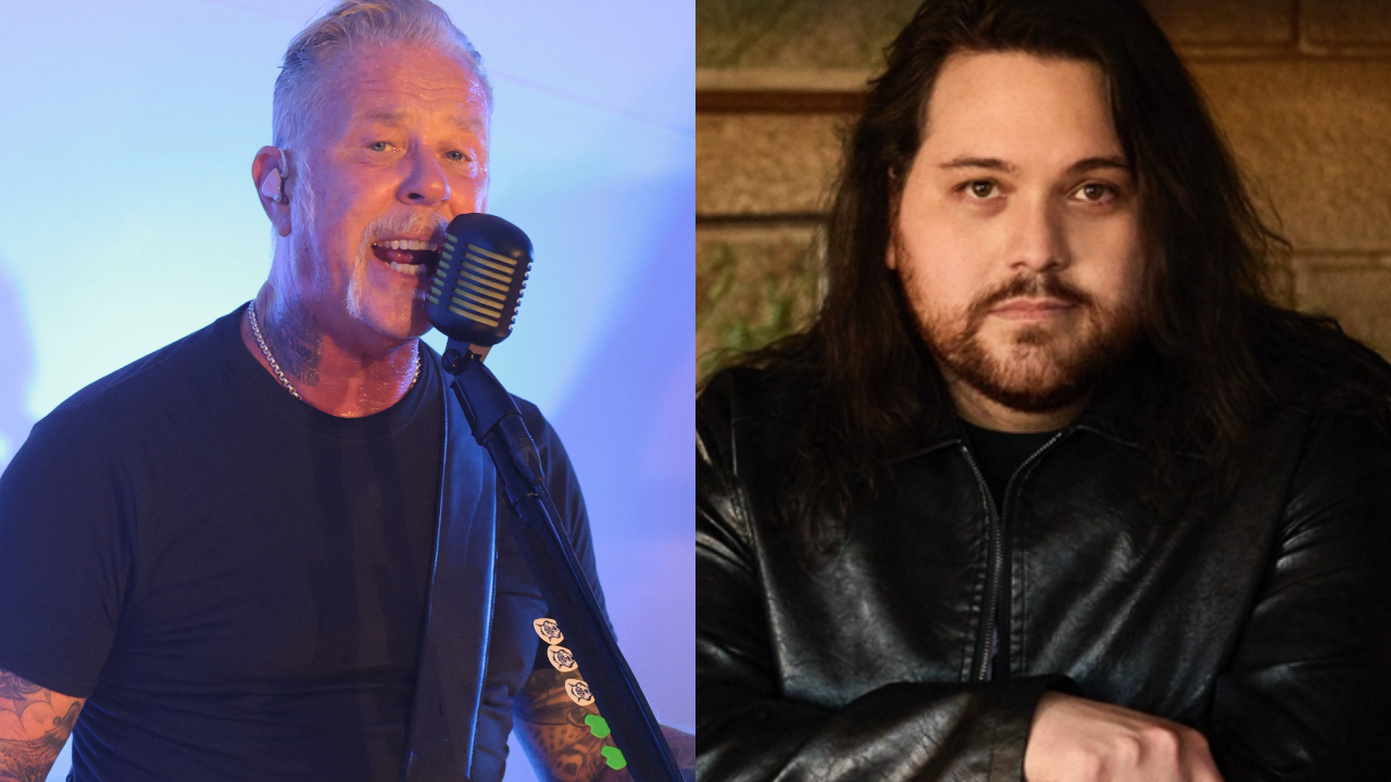 James Hetfield of Metallica onstage in 2025, and Wolfgang Van Halen in 2025