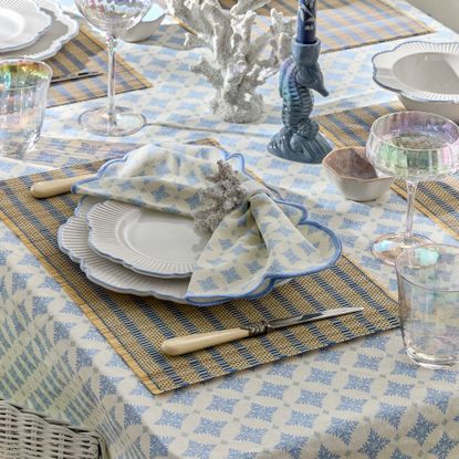 Primark blue tableware