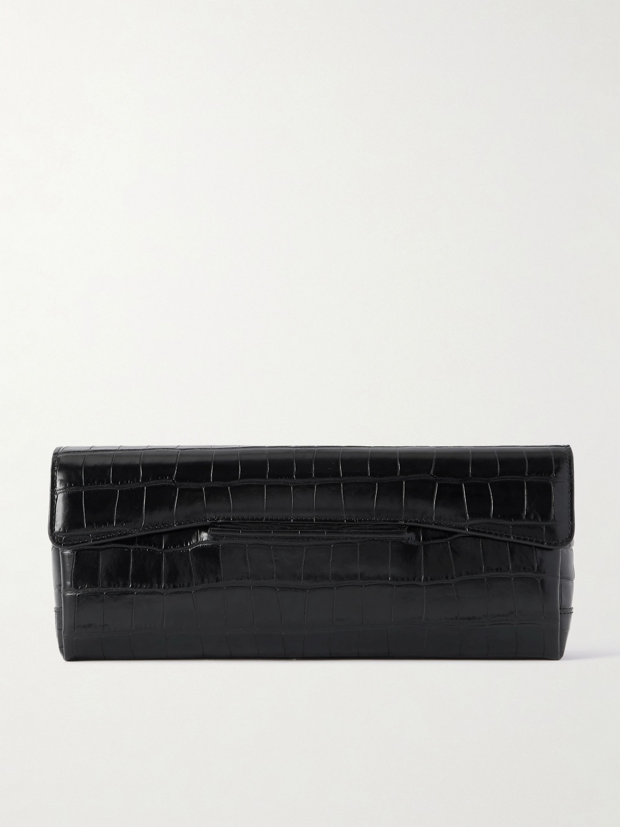 Toteme, T-Lock Croc-Effect Clutch