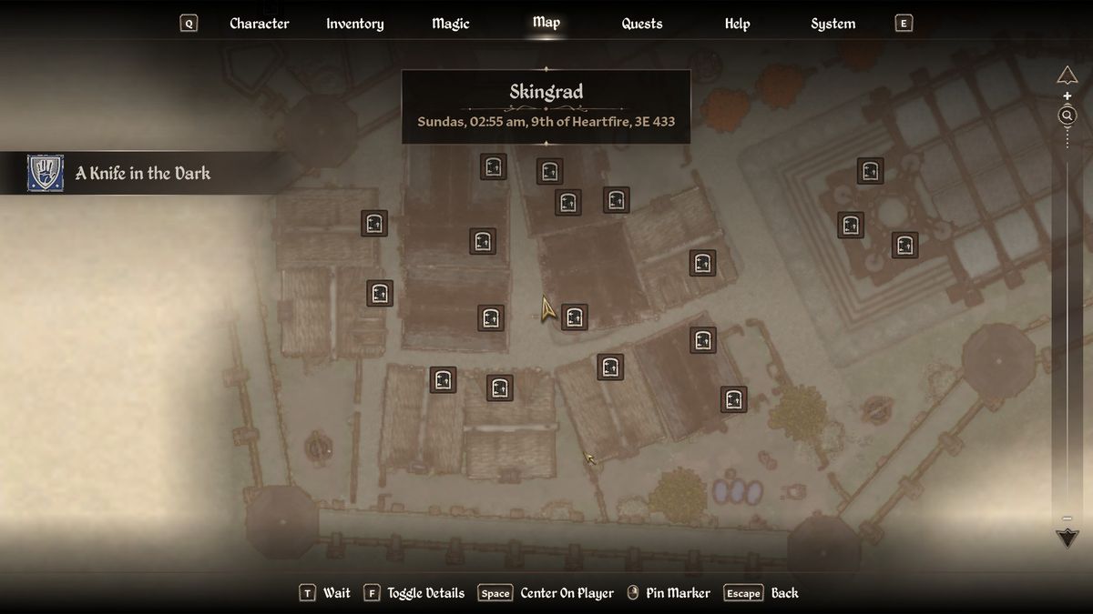 Local map screen of Oblivion Remastered, proving its existence