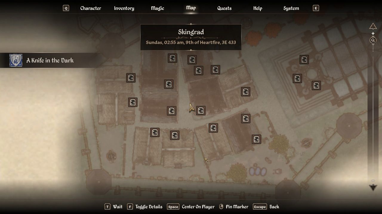 Local map screen of Oblivion Remastered, proving its existence