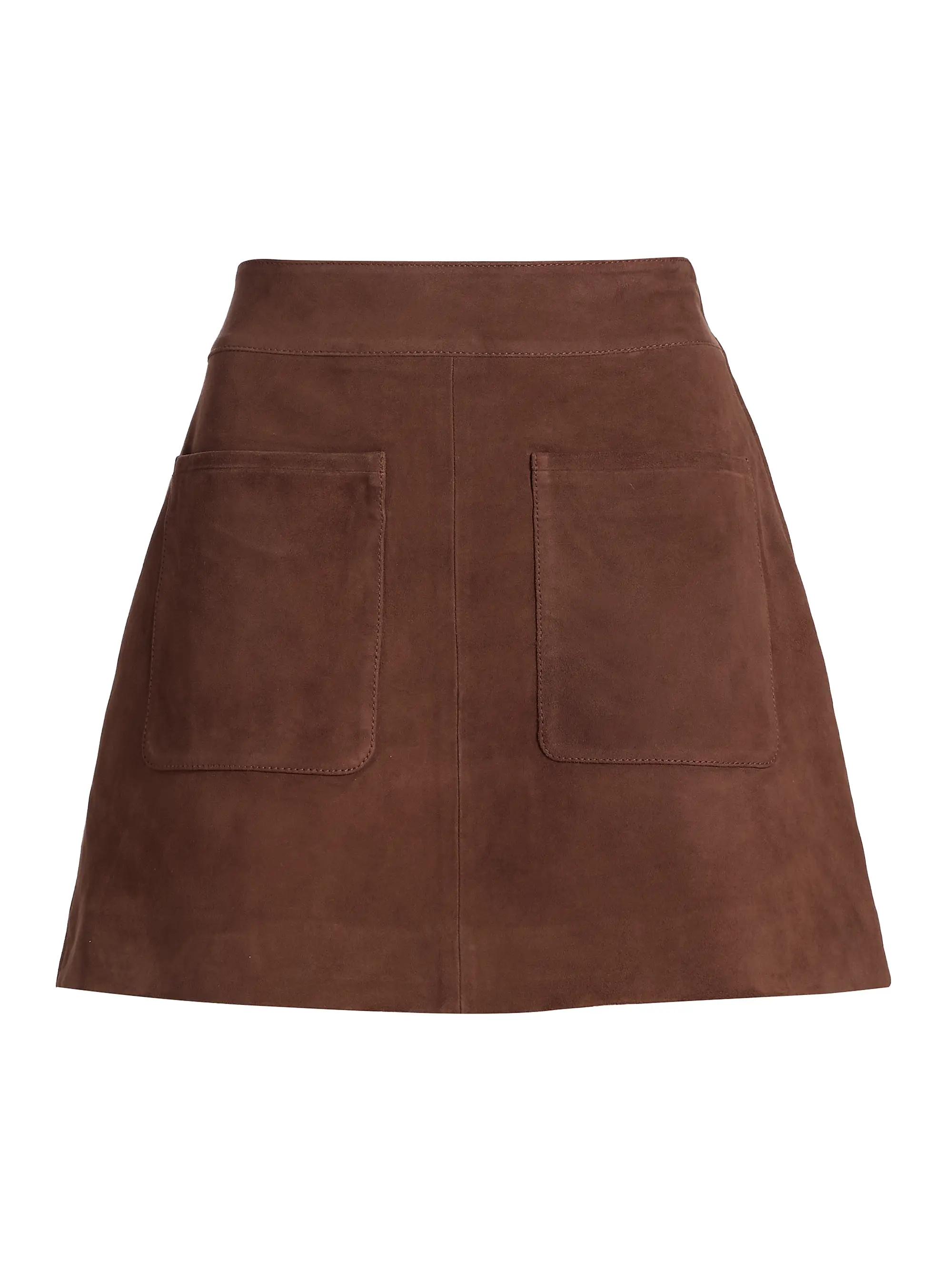Fran Suede Patch Pocket Miniskirt