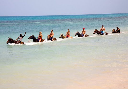 Beach riding in Egypt
