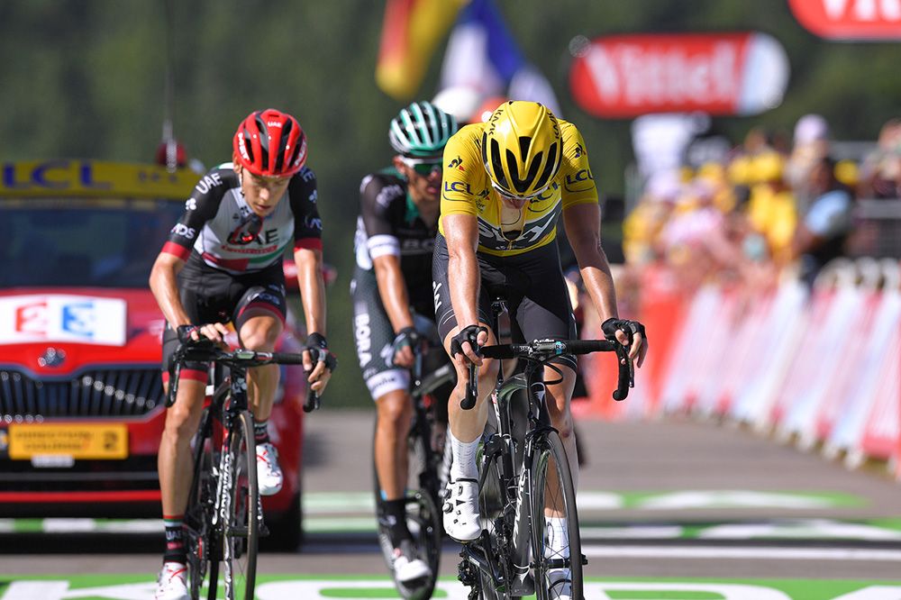 Geraint Thomas (Team Sky) lost the yellow jersey