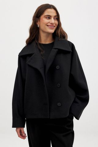 Annabel Rosendahl x NA-KD, Wool Blend Raglan Sleeve Jacket