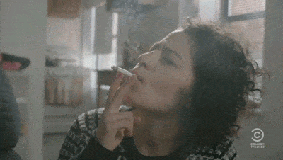 'Broad City's Ilana smoking weed