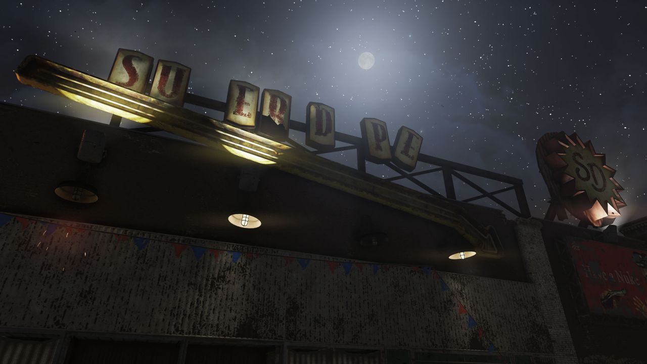 Screenshots from the Burning Springs update in Fallout 76