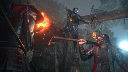 Nioh 3 respec - Ninja attacking Takeda soldiers