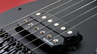 The DiMarzio bridge pickup of a Charvel Pro-Mod So-Cal electric guitar. During a studio shoot for Total Guitar Magazine/Future via Getty Images, January 6, 2011