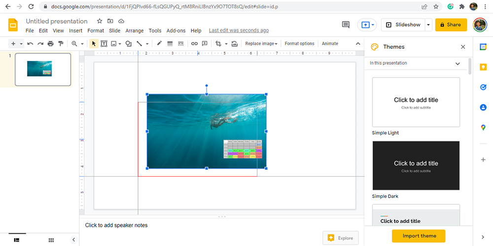 How to use guides to position images in Google Slides