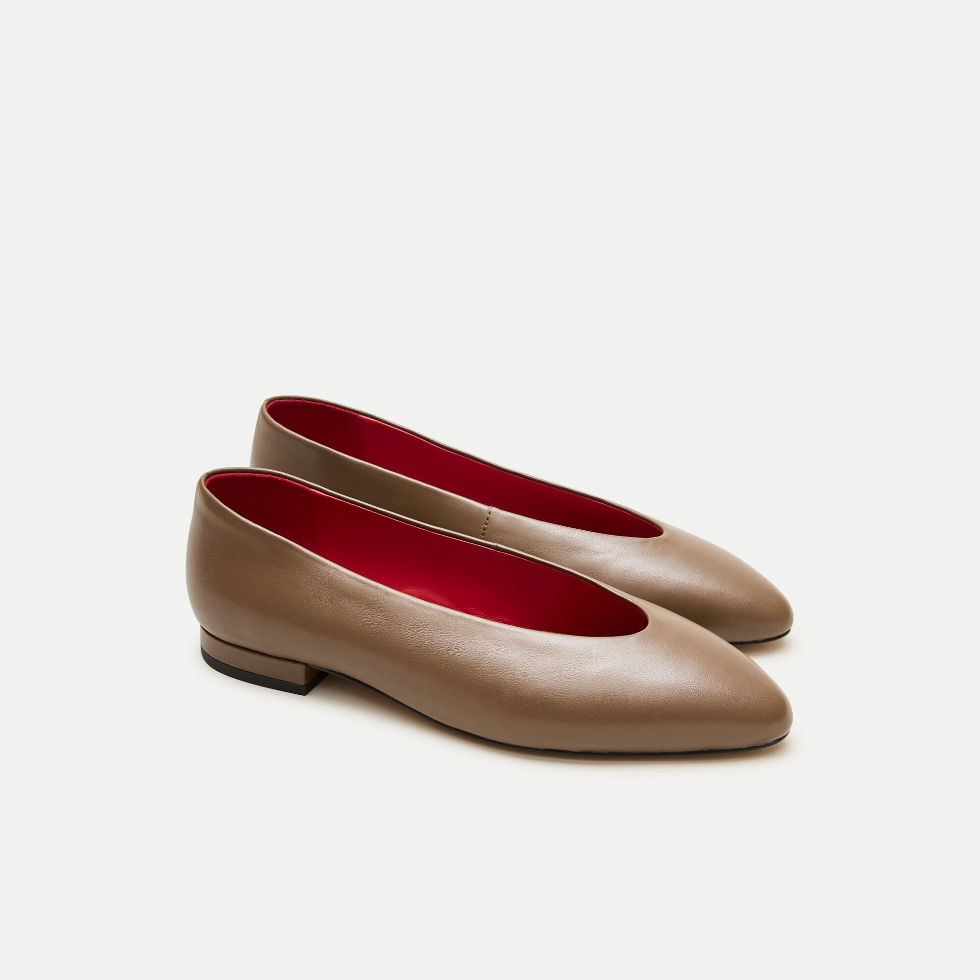 J.Crew, Bea Ballet Flats in Leather