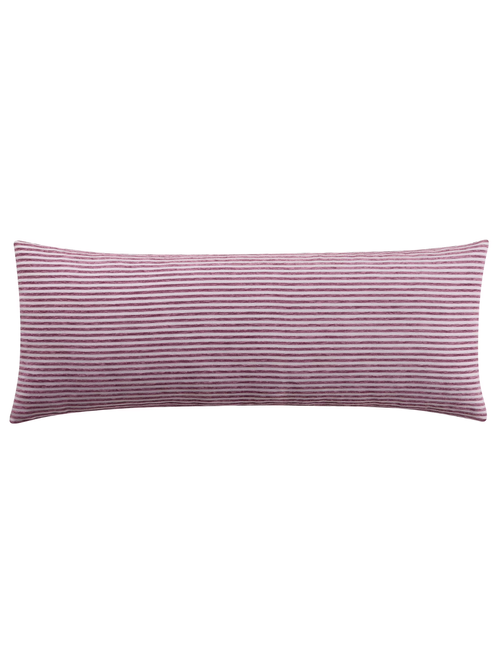 14" X 36" Violet Yarn Dyed Stripe Lumbar Decorative Pillow