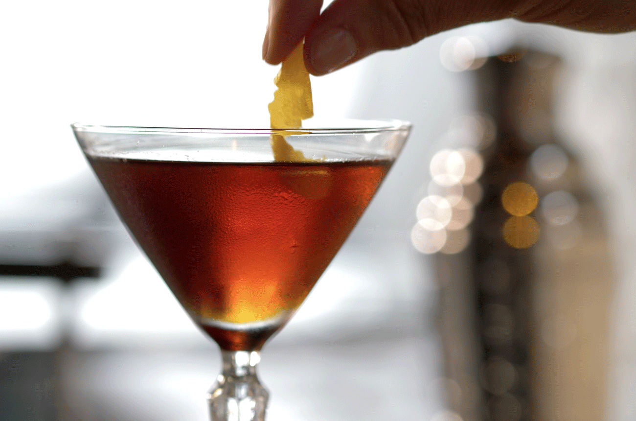Dry Manhattan cocktail